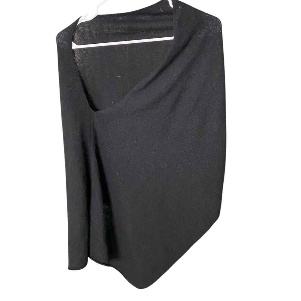 Tina Stephens Black Women's Knit Poncho